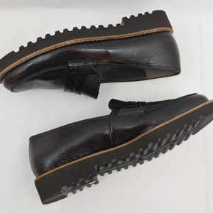 Paul Green Natasha Black Leather Zip Penny Loafer